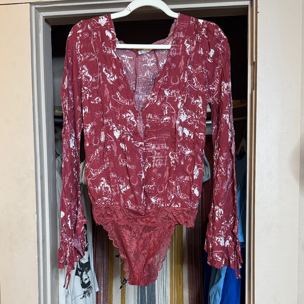 Free People western bodysuit